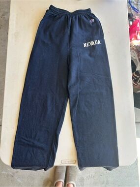 Champion Navy Nevada Sweatpants with Embroidered Logo